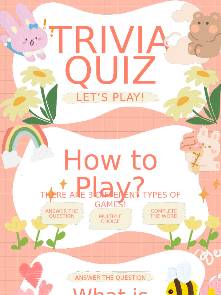 Fun Trivia Quiz Game Instructions | PDF