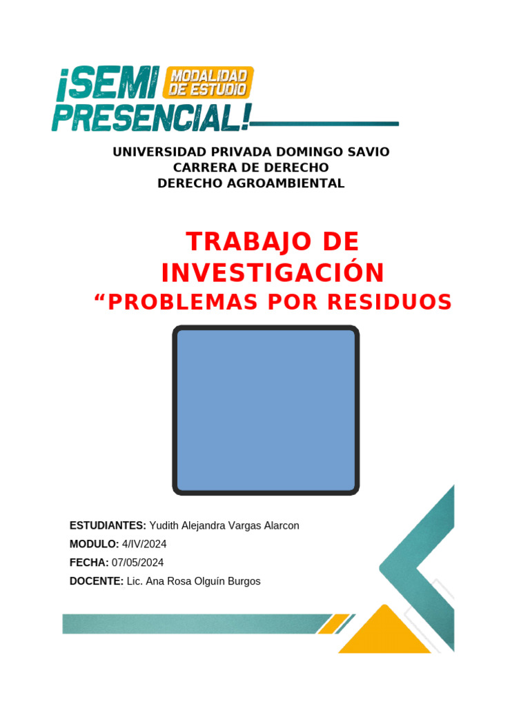 Problemas y Soluciones de Residuos Sólidos | PDF | Residuos | Reciclaje