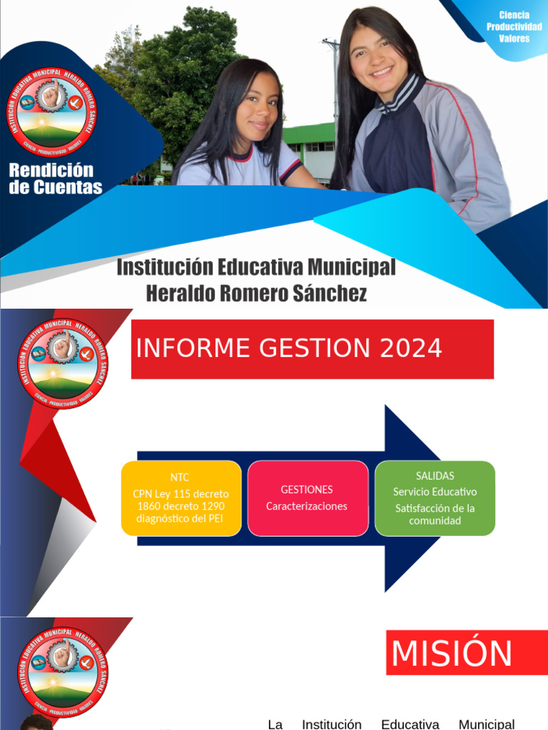Informe de Gestión Educativa 2024 | PDF | Plan de estudios | Inclusión ...