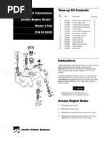 Jacobs Brake Caterpillar Tune-Up Kit Instructions 19503B