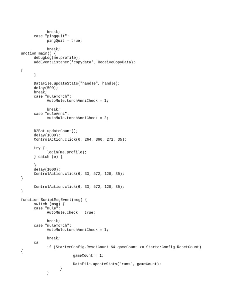 D2Bot Automation Script | PDF