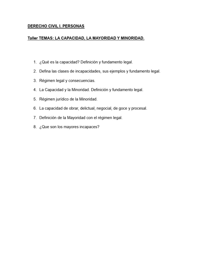 00000139-Taller La Capacidad Mayoridad y Minoridad_240607_093701 | PDF