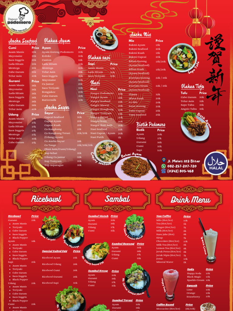 Menu Anjaaayyyyy - 20250107 - 191740 - 0000 | PDF | Caffeinated Drinks ...