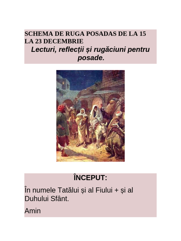 Schema Pentru A Ruga Posadele | PDF