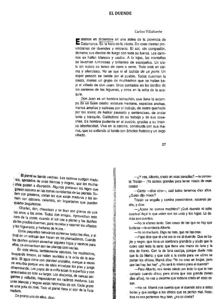 El Duende (Texto) | PDF