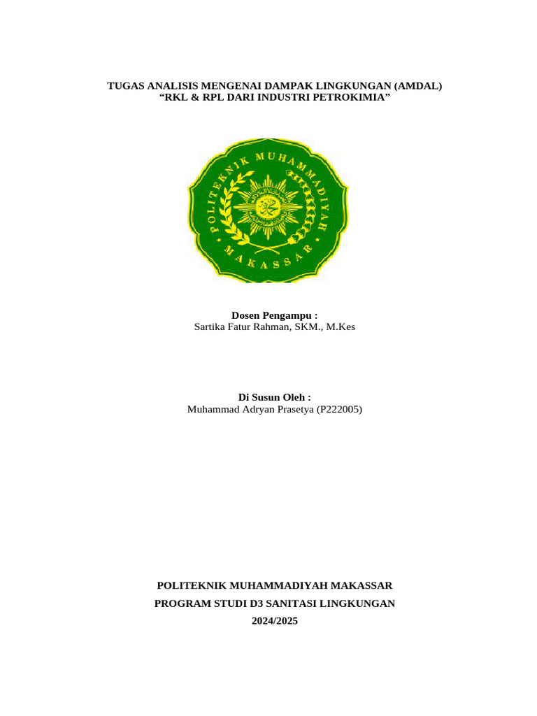 RKL dan RPL Dampak Lingkungan Industri | PDF