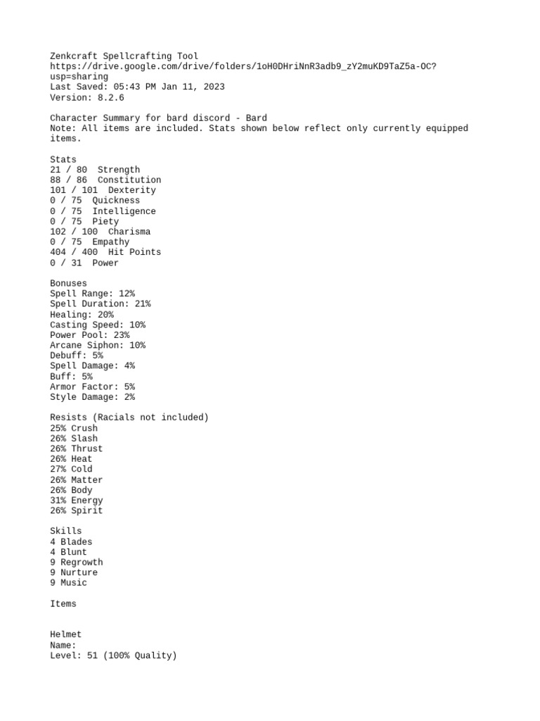 Bard discord summary pdf gaming role playing games