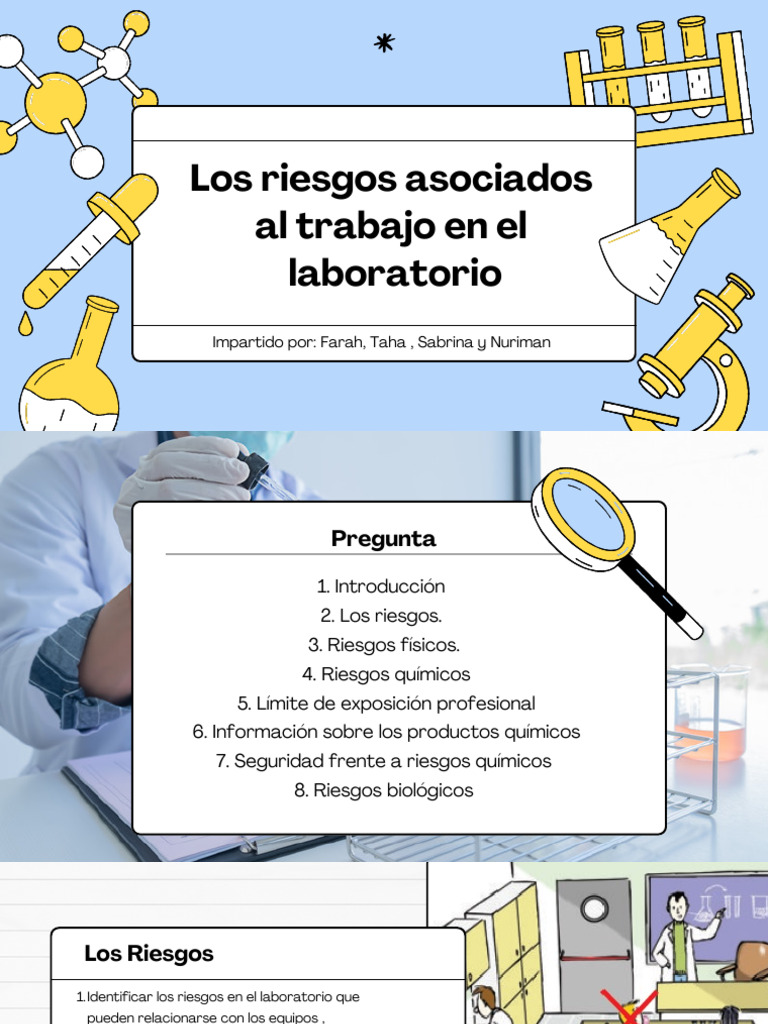 Riesgos y Seguridad en Laboratorios | PDF | Radiación | Laboratorios