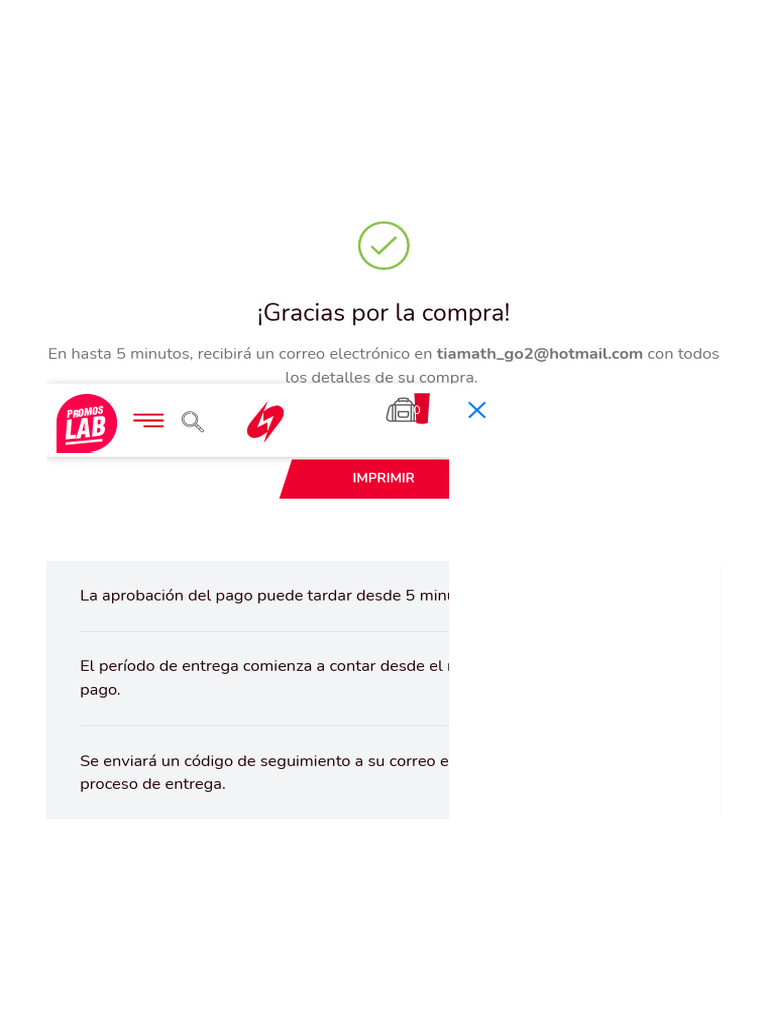 Confirmación de Compra y Entrega | PDF
