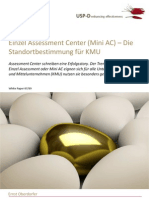 USP-D Einzel Assessment Center (Mini AC) - Die Standortbestimmung Für KMU