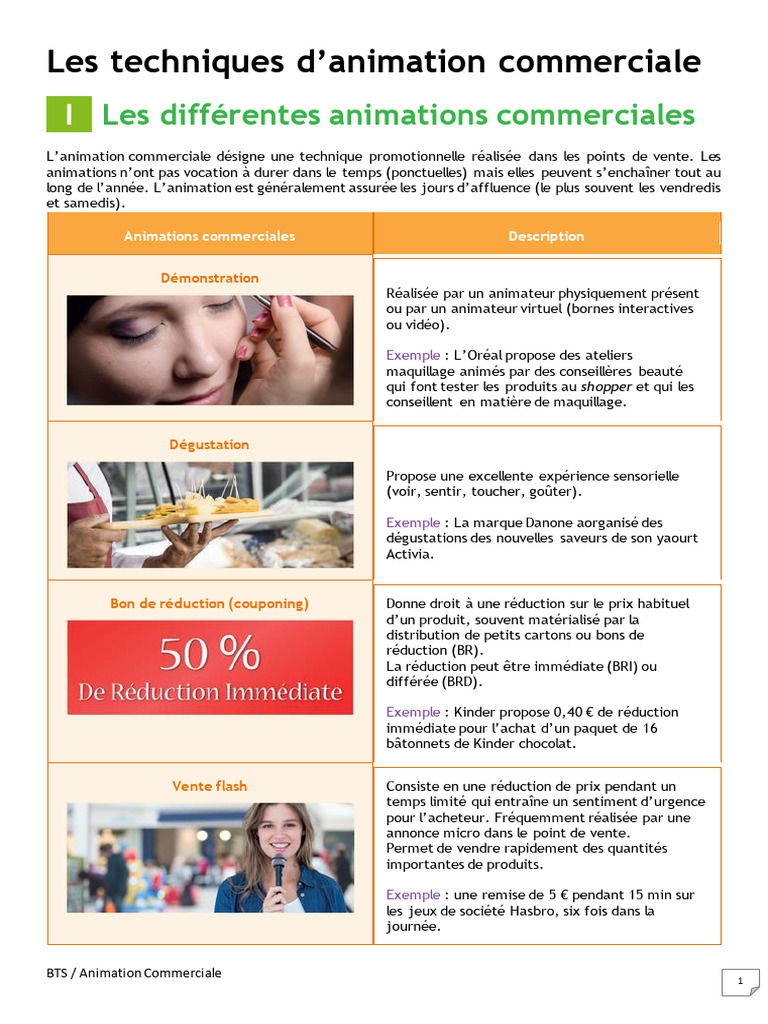 Techniques d'Animation Commerciale en Magasin | PDF | Sodles | Marque