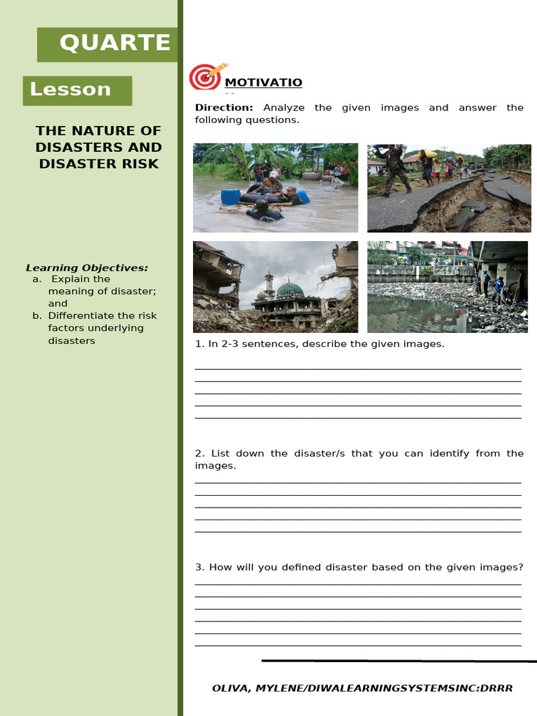 Understanding Disasters and Risks | PDF | Hazards | Natural Disasters