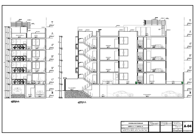 Plano de Vivienda Multifamiliar en Lima | PDF