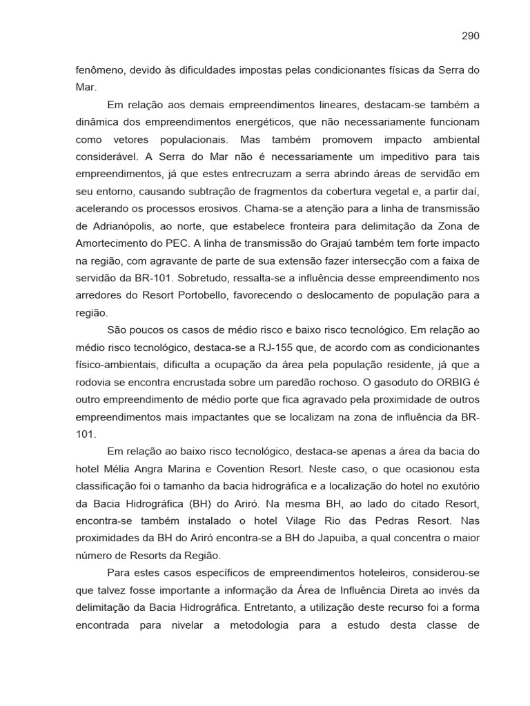 Risco Ambiental na Serra do Mar: Análise | PDF | Ambiente natural ...