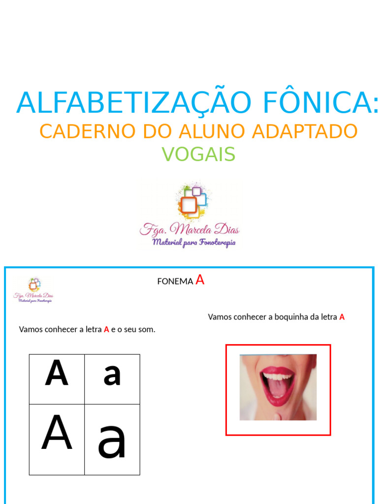Alfabetização Fônica: Letras A e E | PDF | Fonema | Escrita