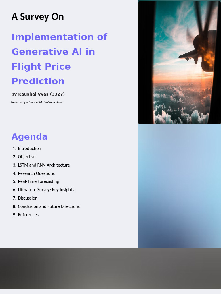 Generative AI in Flight Price Prediction | PDF | Artificial ...