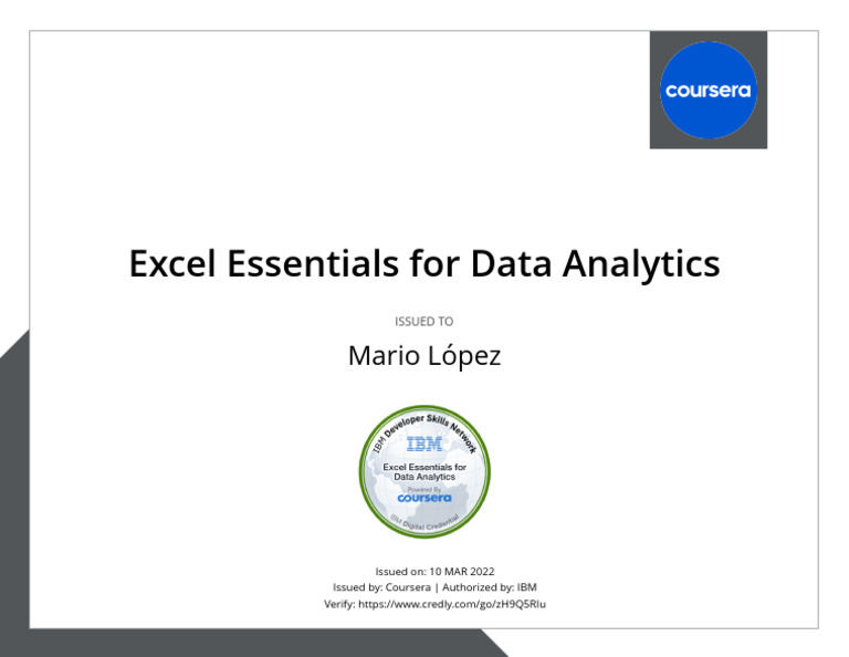 Excel Essentials For Data Analytics | PDF