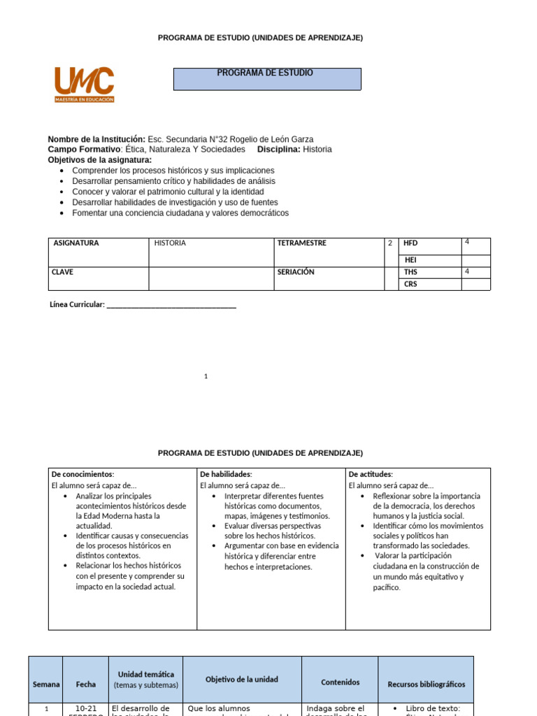 Tarea 2. Programa Estudio | PDF | Enseñando | Maestros