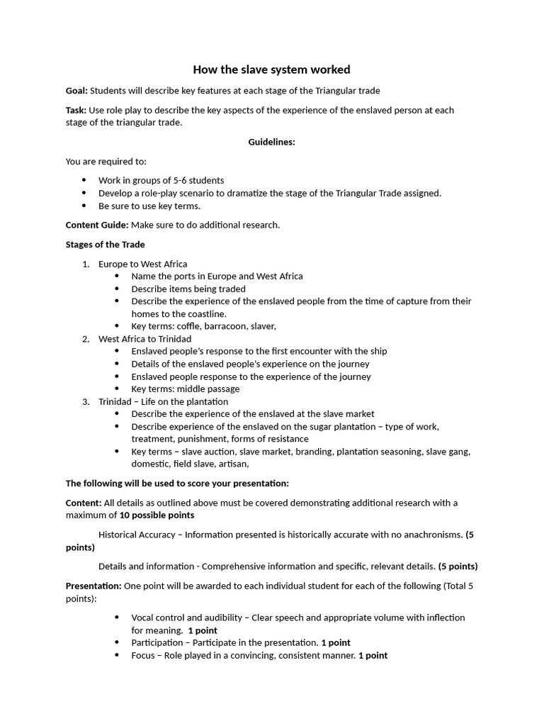 How The Slave System Worked | PDF | Slavery | Unfree Labour