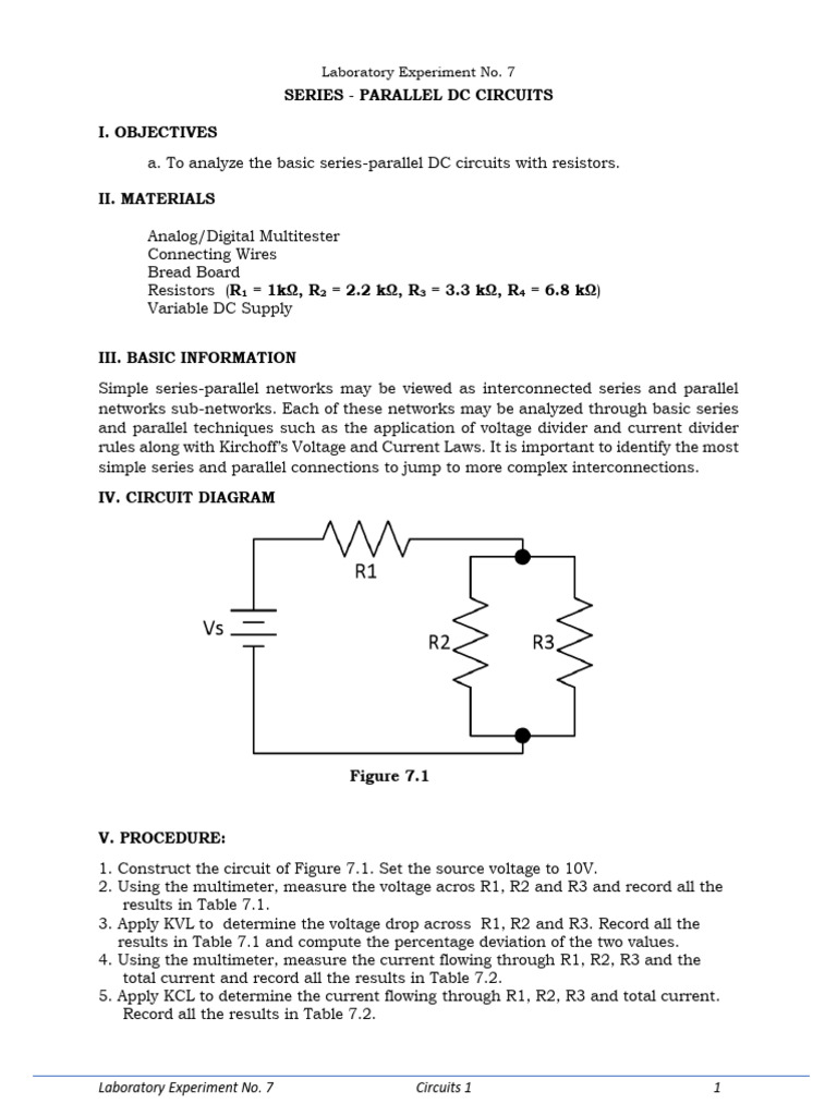 Lab 7.2 Circuit Inquiry Answer Key | PDF | Electrical Network ...