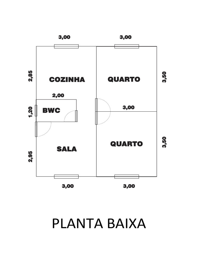 Planta Baixa de Galpão DWG | PDF