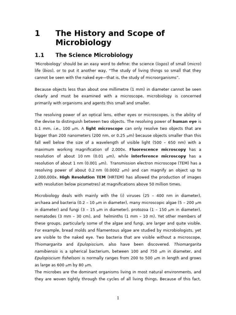 Microbiology: Origins and Spontaneous Generation | PDF | Microbiology ...