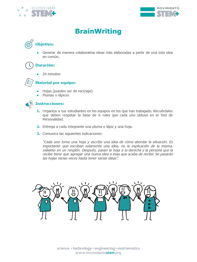 BrainWriting: Ideas Colaborativas | PDF