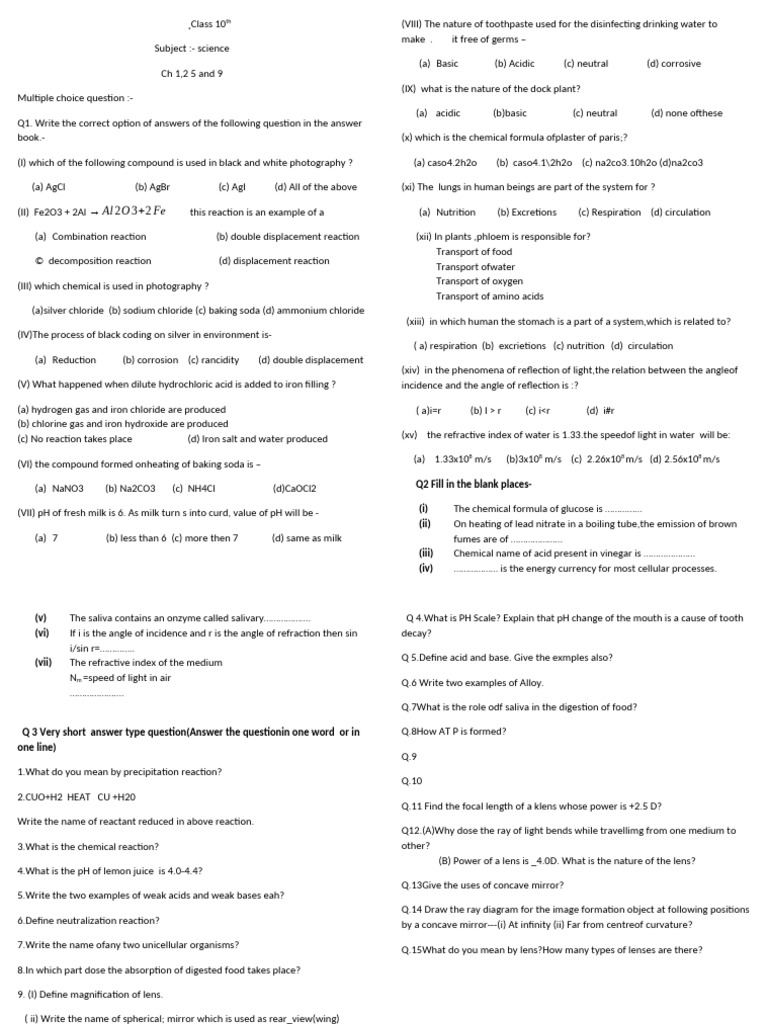 Shaista 12345678 pdf sodium carbonate acid
