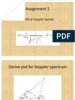 Derive PSD For Doppler Spectrum