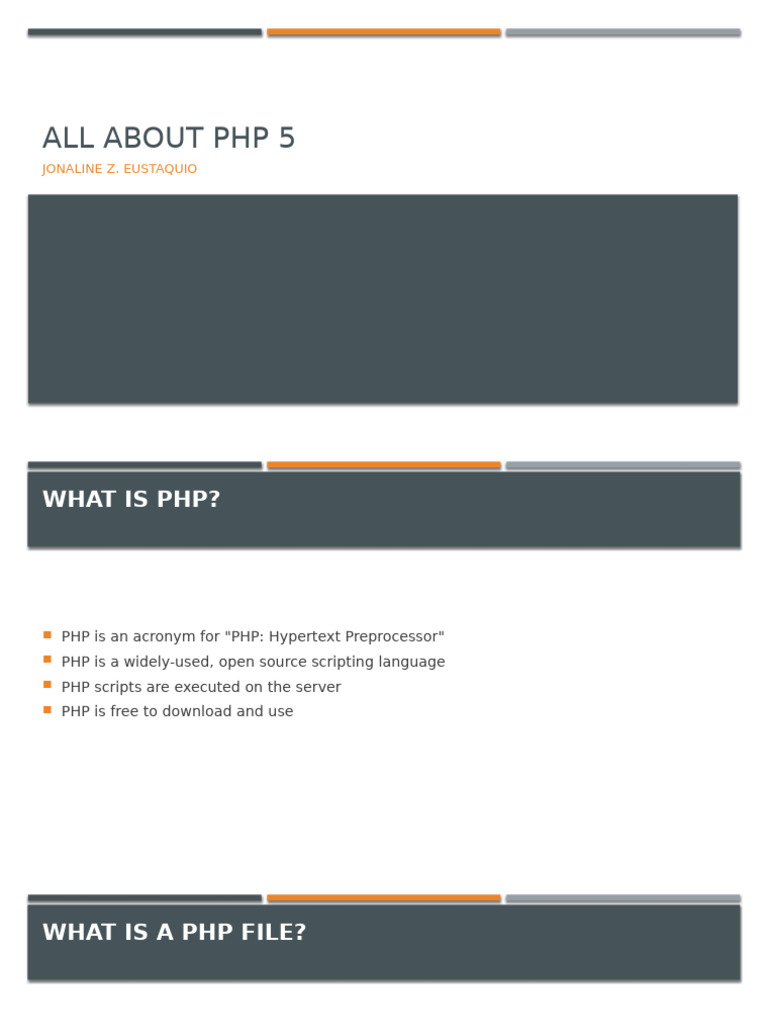 Understanding PHP 5 Basics and Syntax | PDF | Php | Variable (Computer ...