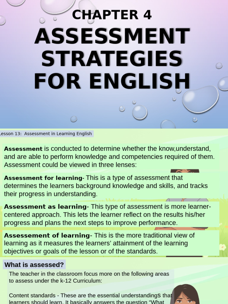 English Assessment Strategies Explained | PDF | Educational Assessment ...