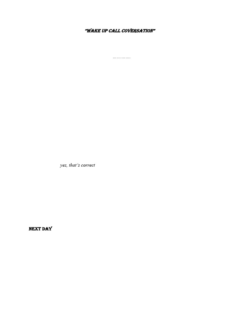Wake Up Call Coversation PDF(02)