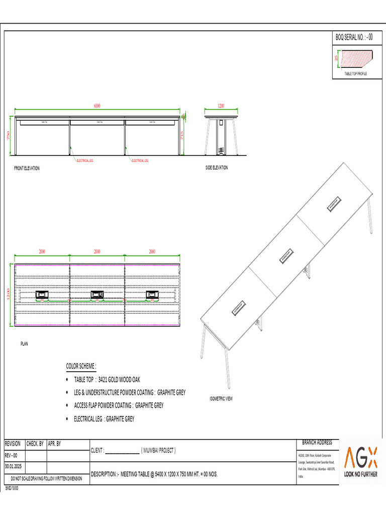 Meeting Table Design Specifications | PDF