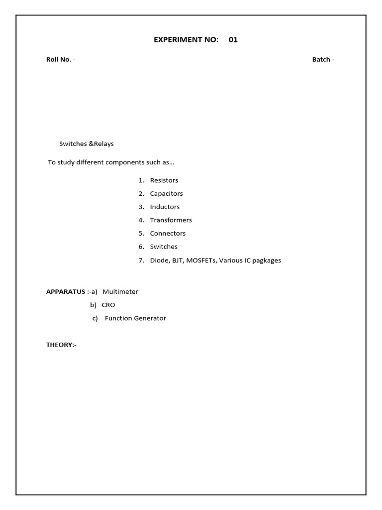 Active and Passive Components Study | PDF | Resistor | Passivity ...