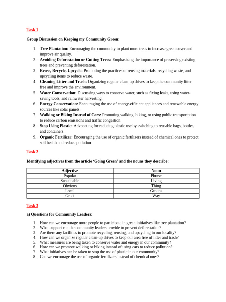 Class six english qa pdf reuse recycling