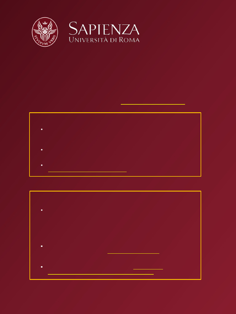 Sapienza International Admissions 2025-2026 | PDF | Academic Degree ...