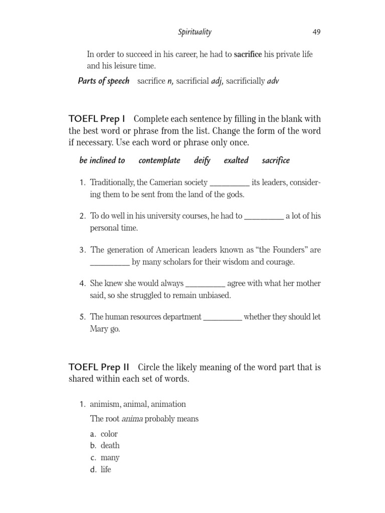 TOEFL Guide | PDF