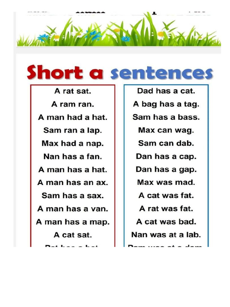 A Sentences | PDF