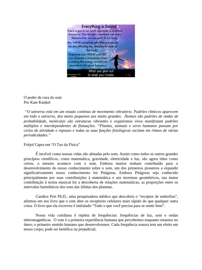 O Poder Curativo do Som | PDF | Hertz | Som