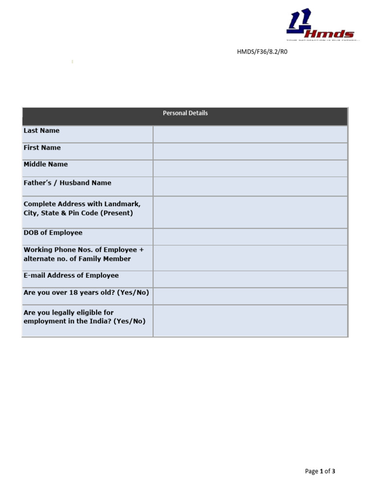 Background Check Form for Applicants | PDF