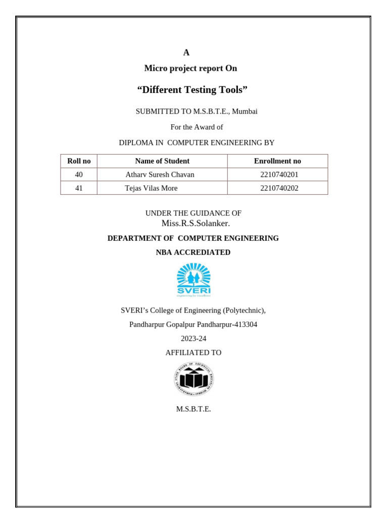 Overview of Software Testing Tools | PDF | Selenium (Software ...