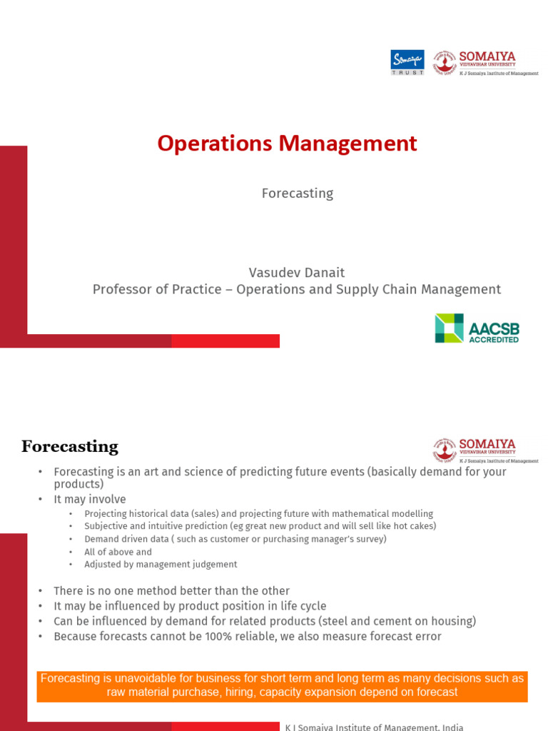 04 Foreacsting | PDF | Errors And Residuals | Forecasting