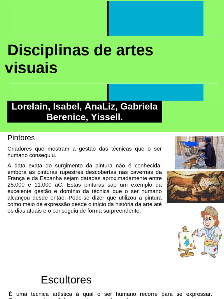 Disciplinas Das Artes Visuais | PDF | Escultura | Pinturas