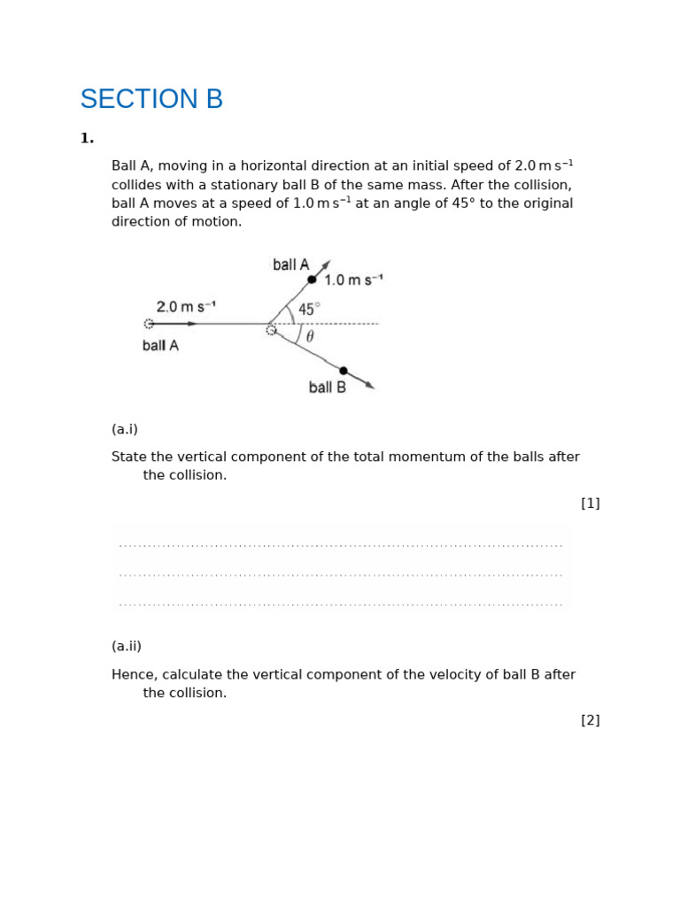 Momentum and Collision Analysis | PDF