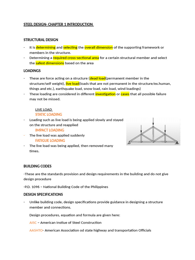 STEEL DESIGN NOTES | PDF | Deformation (Engineering) | Yield (Engineering)