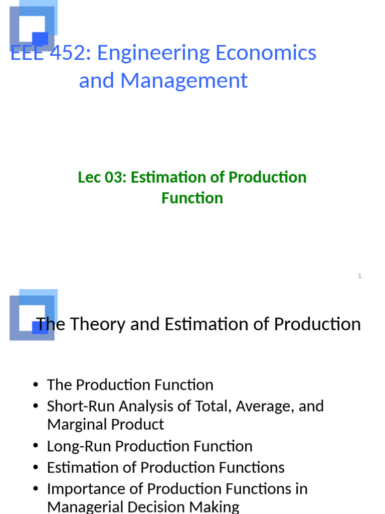 Production Function Overview for Class 11 | PDF | Production Function ...