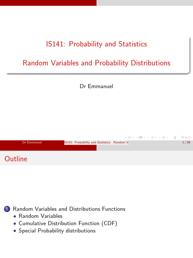 Continuous Random Variables Explained | PDF | Probability Distribution ...