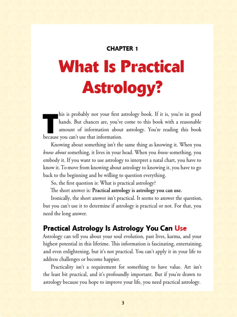 Practical Astrology Is Astrology You Can | PDF