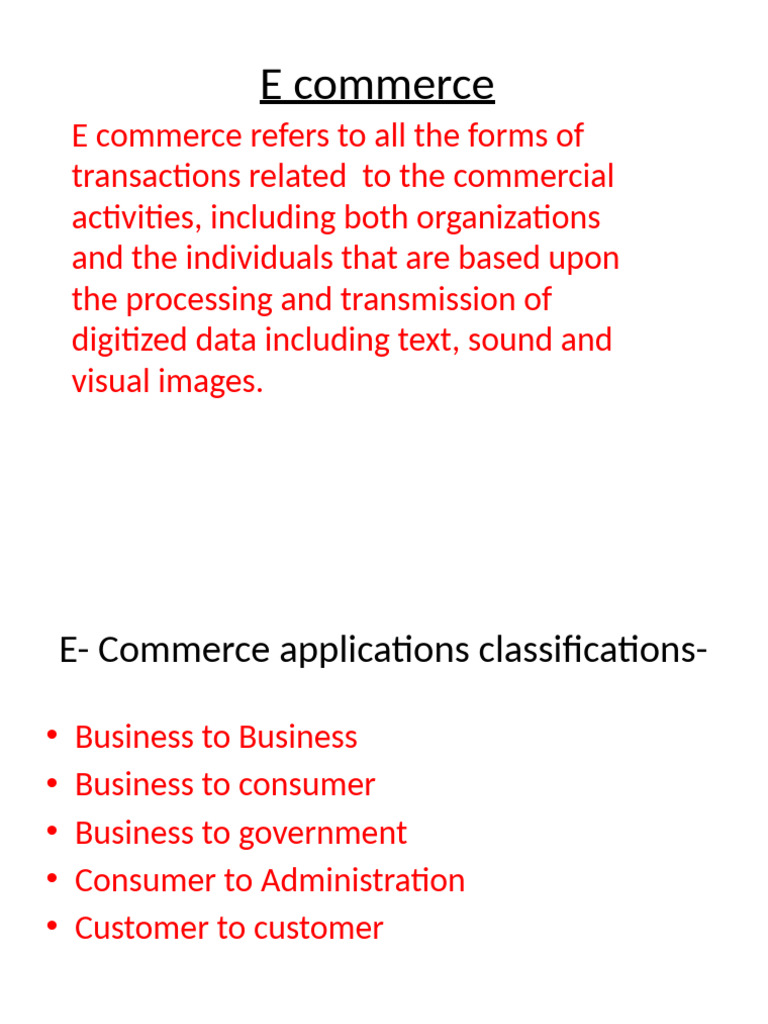 5. E Commerce | PDF | E Commerce | Private Sector