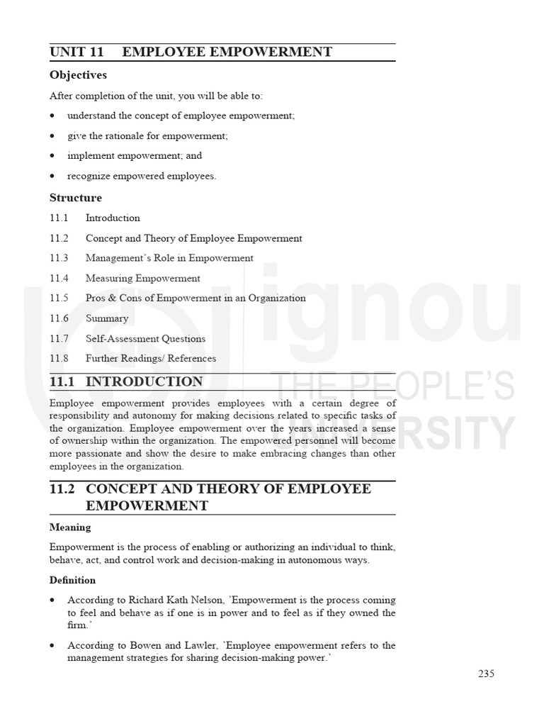 Employee Empowerment Strategies Guide | PDF | Empowerment | Employment
